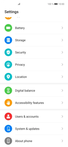 Press Users & accounts.