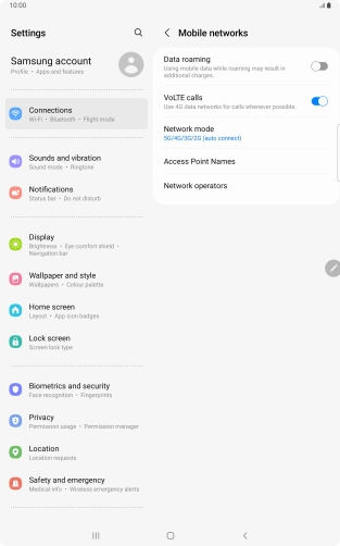 Press Access Point Names.