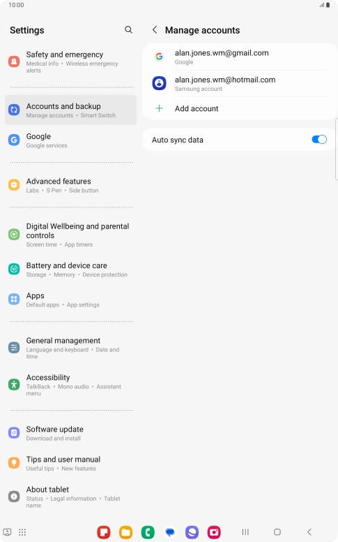 Press the Home key to return to the home screen.