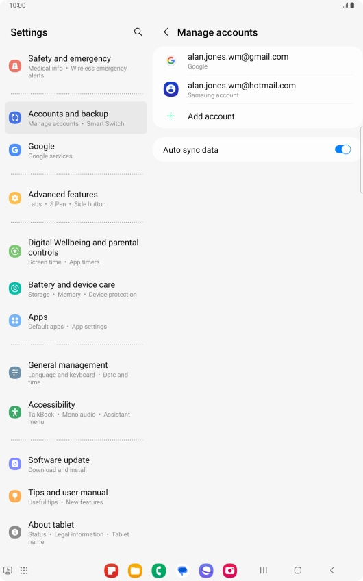 Press the Home key to return to the home screen.
