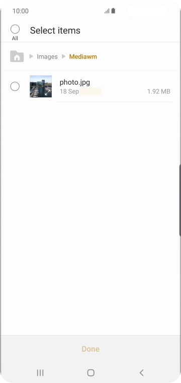 Press the required file.