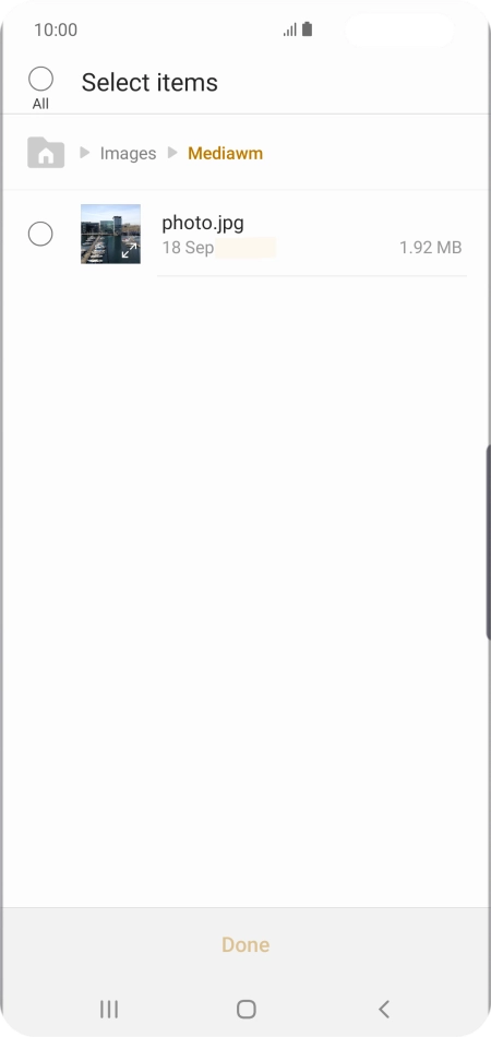 Press the required file.