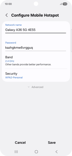 Press the field below 