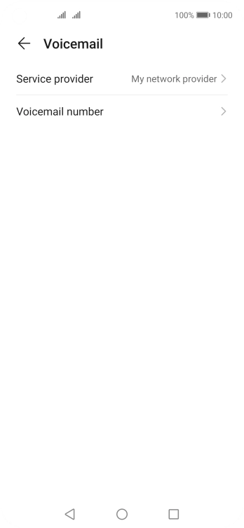 Press Voicemail number.