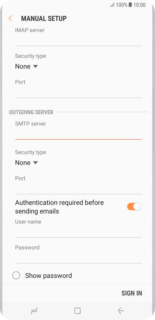Press the drop down list below 