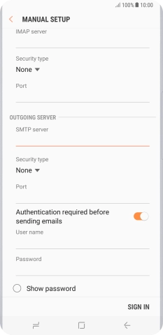 Press the drop down list below 