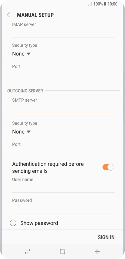 Press the drop down list below 