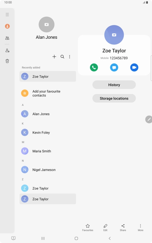 Press the Home key to return to the home screen.
