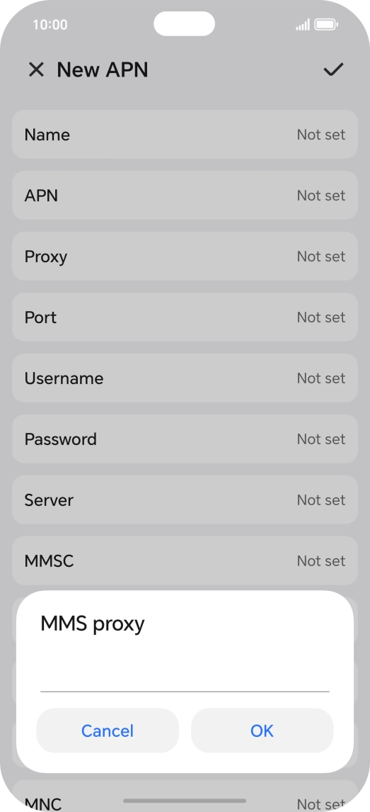 Key in 149.254.201.135 and press OK.
