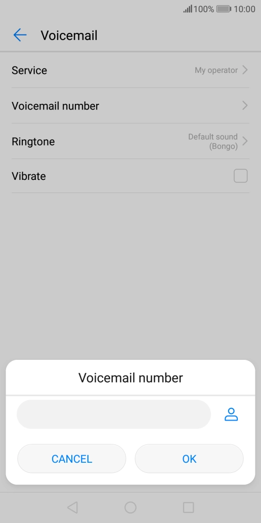 Key in +447953222222 and press OK.