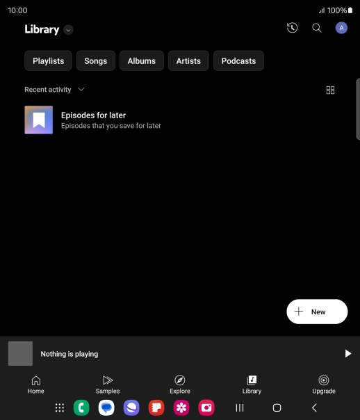 Press the drop down list.