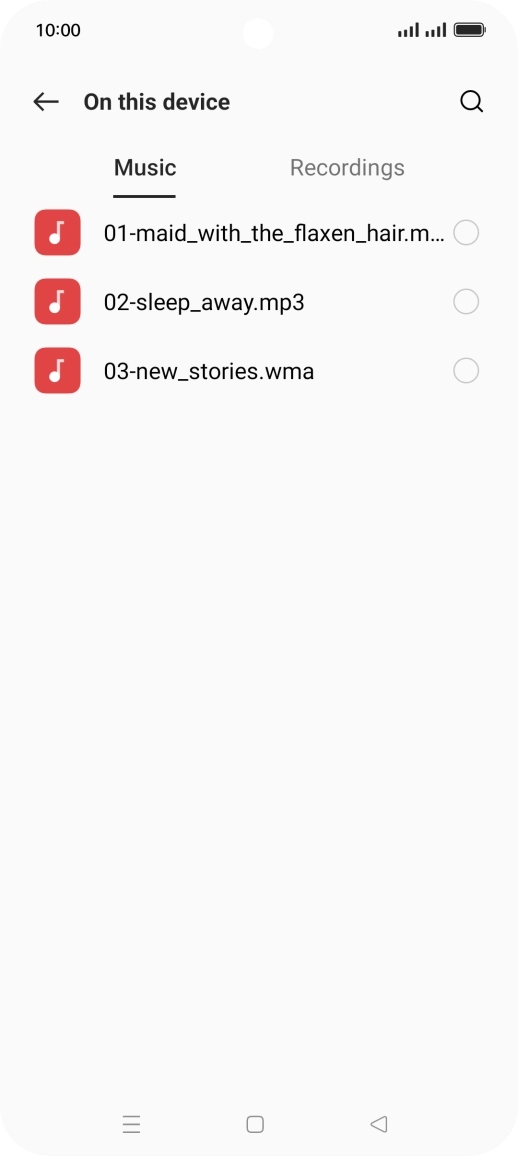Press the required ring tones to hear them.