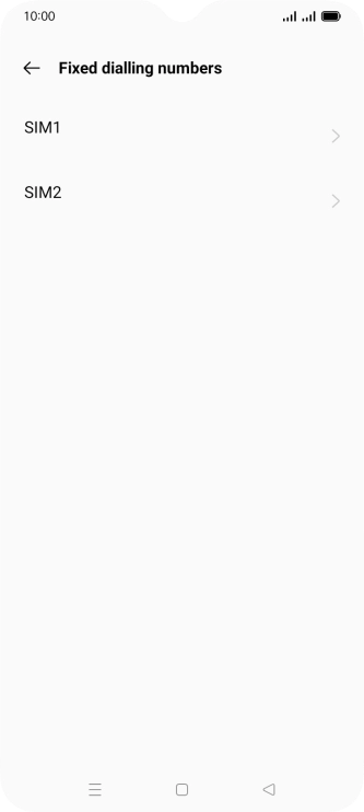 Press the required SIM.