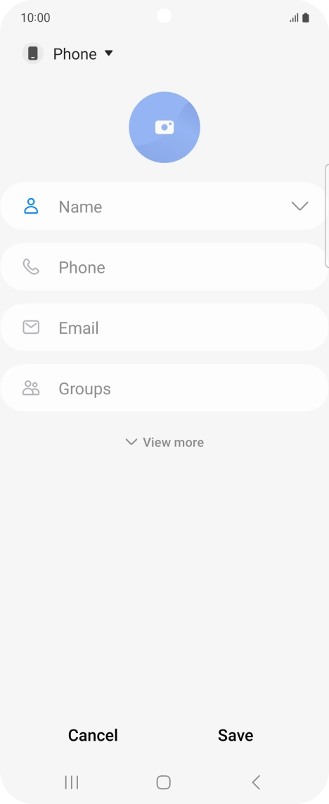 Press the address book drop down list.