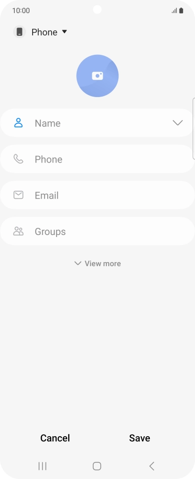 Press the address book drop down list.