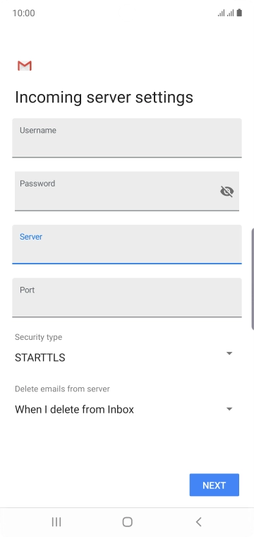 Press the field below 