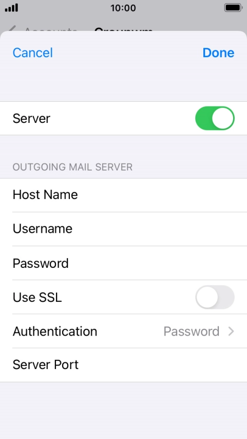 Press Authentication.