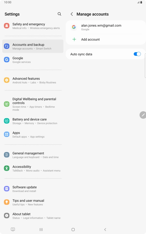 Press the Home key to return to the home screen.