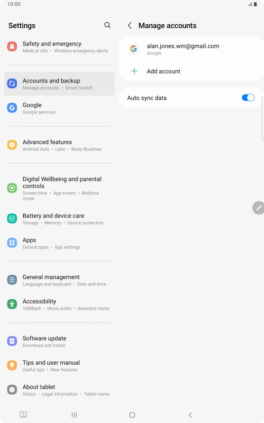 Press the Home key to return to the home screen.