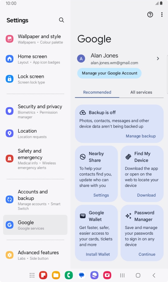 Press Find My Device.