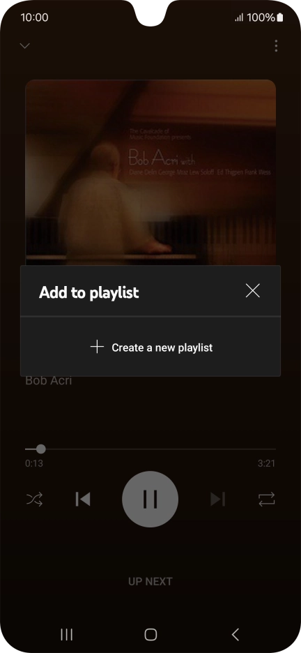 Press Create a new playlist.