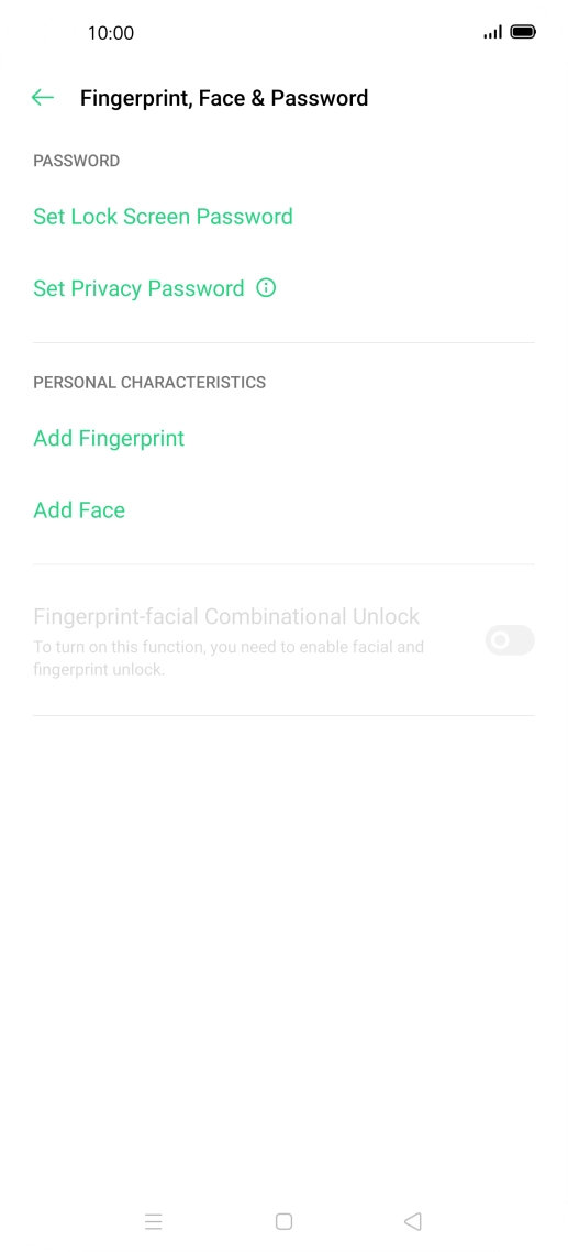 Press Add Fingerprint.