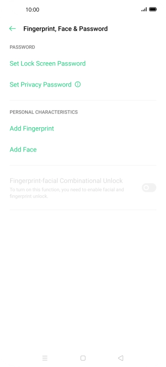 Press Add Fingerprint.