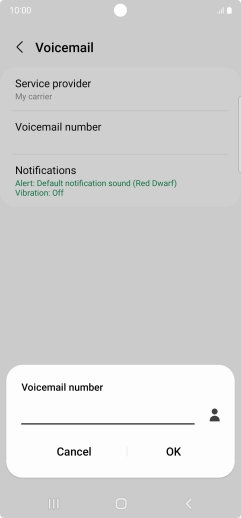 Key in +447953222222 and press OK.