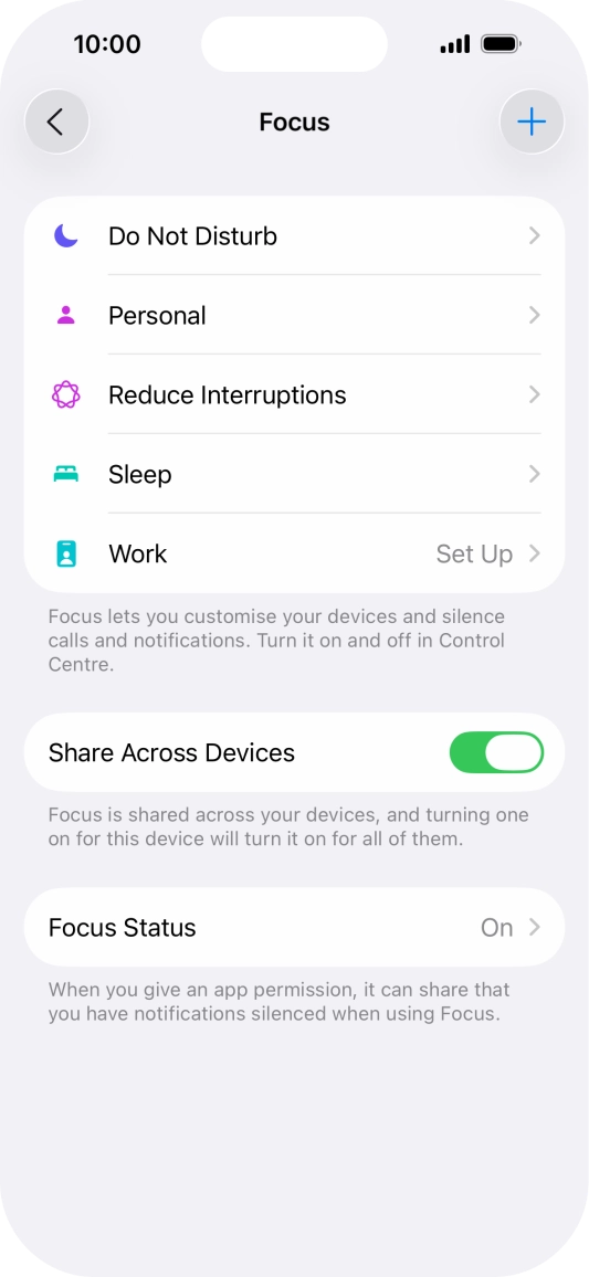 Press Do Not Disturb.