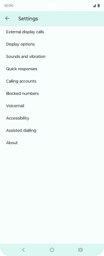 Press Calling accounts.