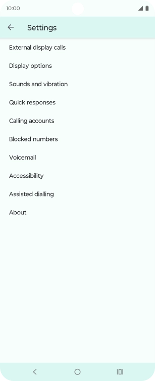 Press Calling accounts.