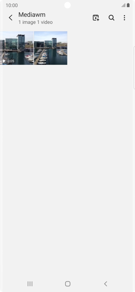 Press and hold any picture or video clip.
