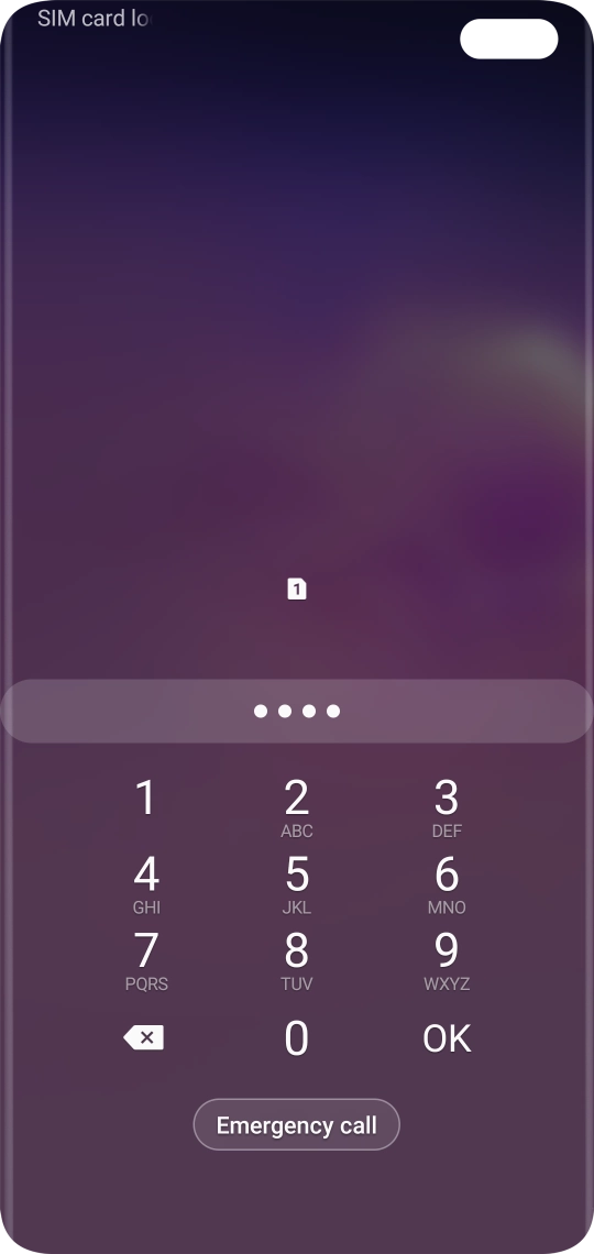 If you're asked to key in your PIN, do so and press OK. The default PIN is 1111.