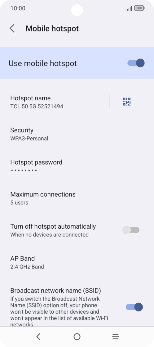 Press the Home key to return to the home screen.
