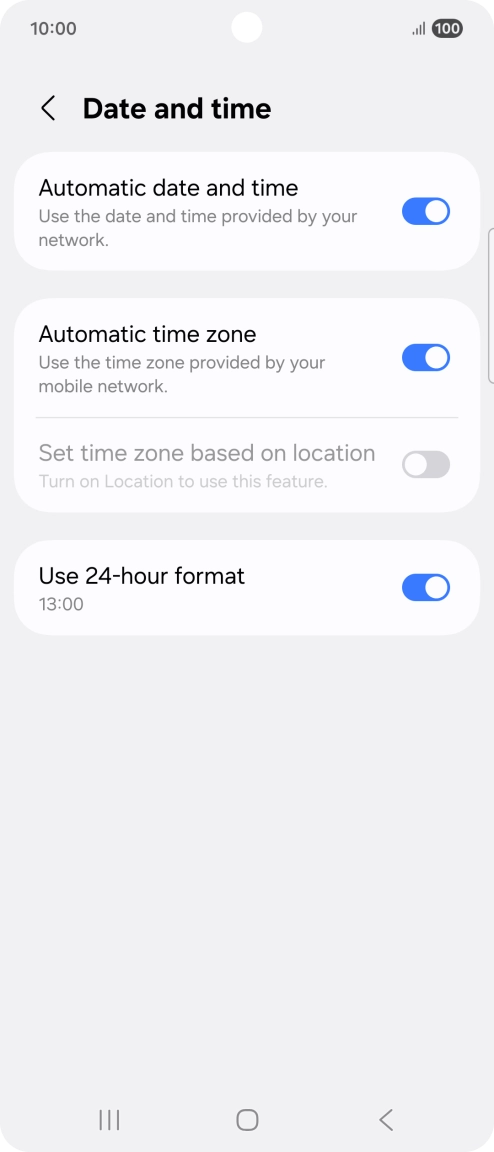 Press the Home key to return to the home screen.