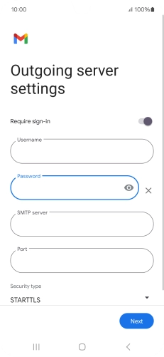 Press the field below 