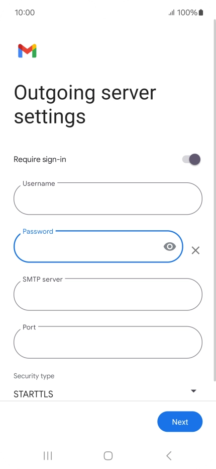 Press the field below 