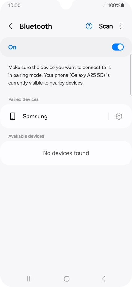 Press the Home key to return to the home screen.