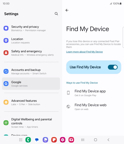 Press the Home key to return to the home screen.