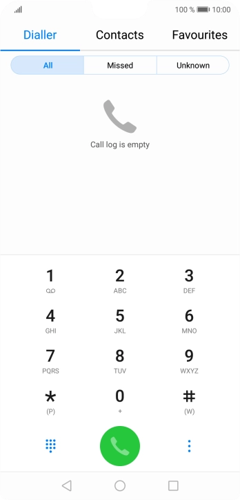Press the menu icon.