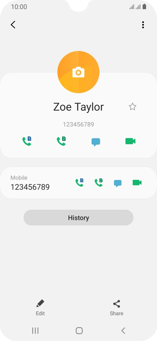 Press the Home key to return to the home screen.