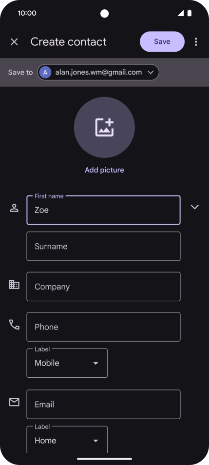 Press Surname and key in the required last name.