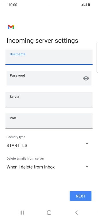 Press the field below 