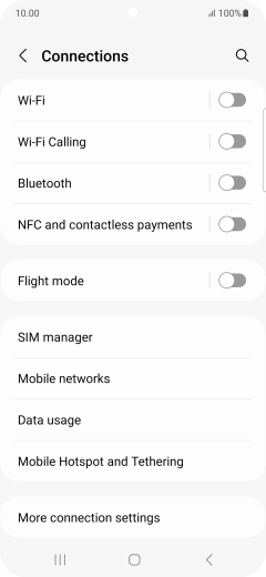 Press Mobile networks.