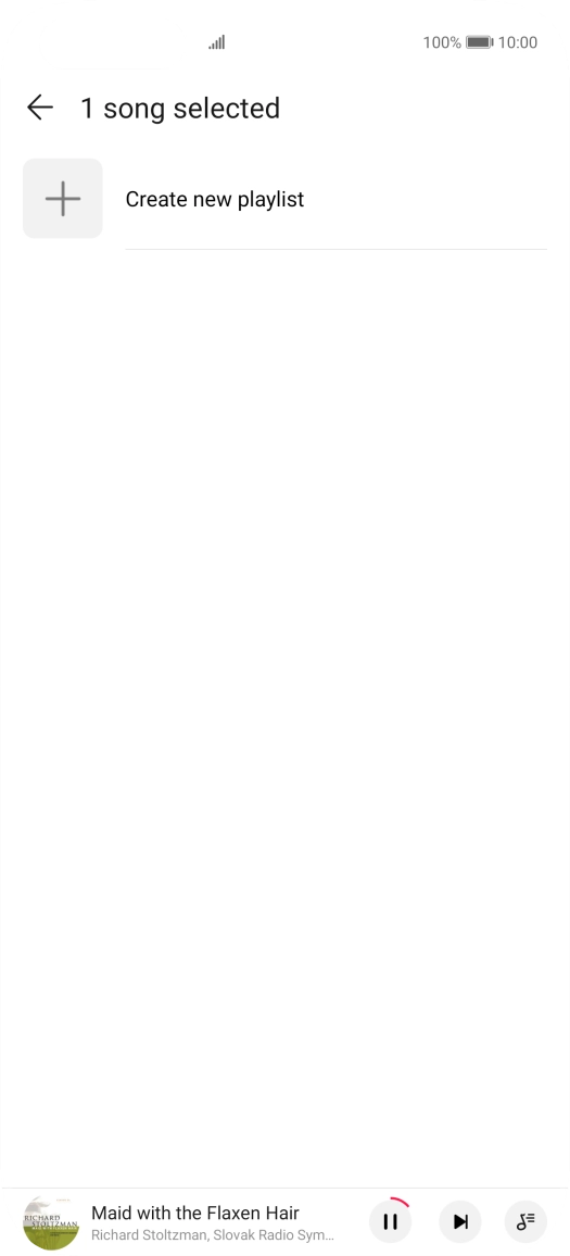 Press Create new playlist.