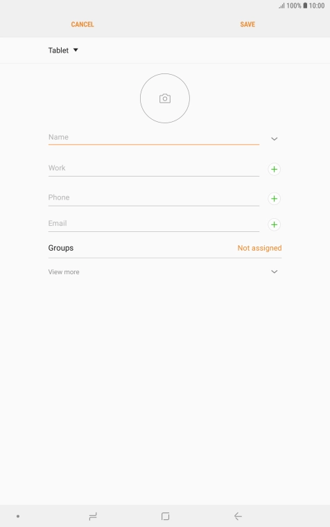 Press the address book drop down list.