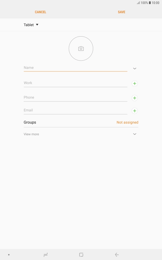 Press the address book drop down list.