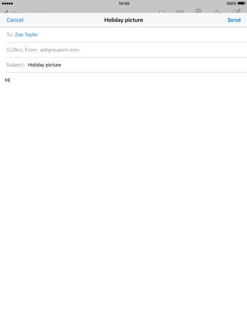 Press and hold the text input field until a pop-up menu is displayed.