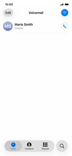 Press the required message.