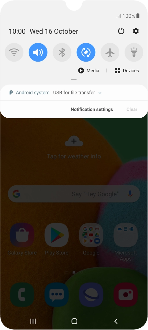 Press Android system.